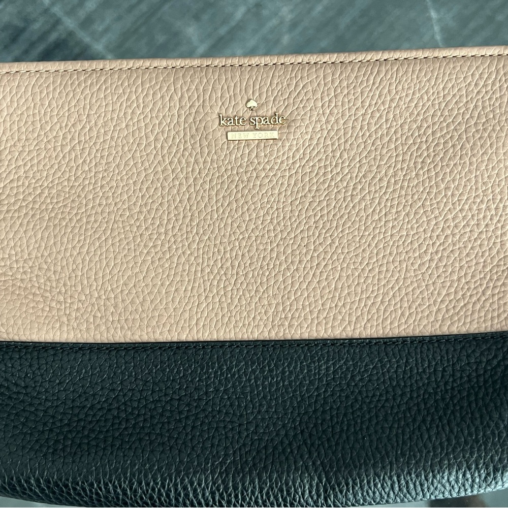 Kate Spade Black and Ginger tea clutch
